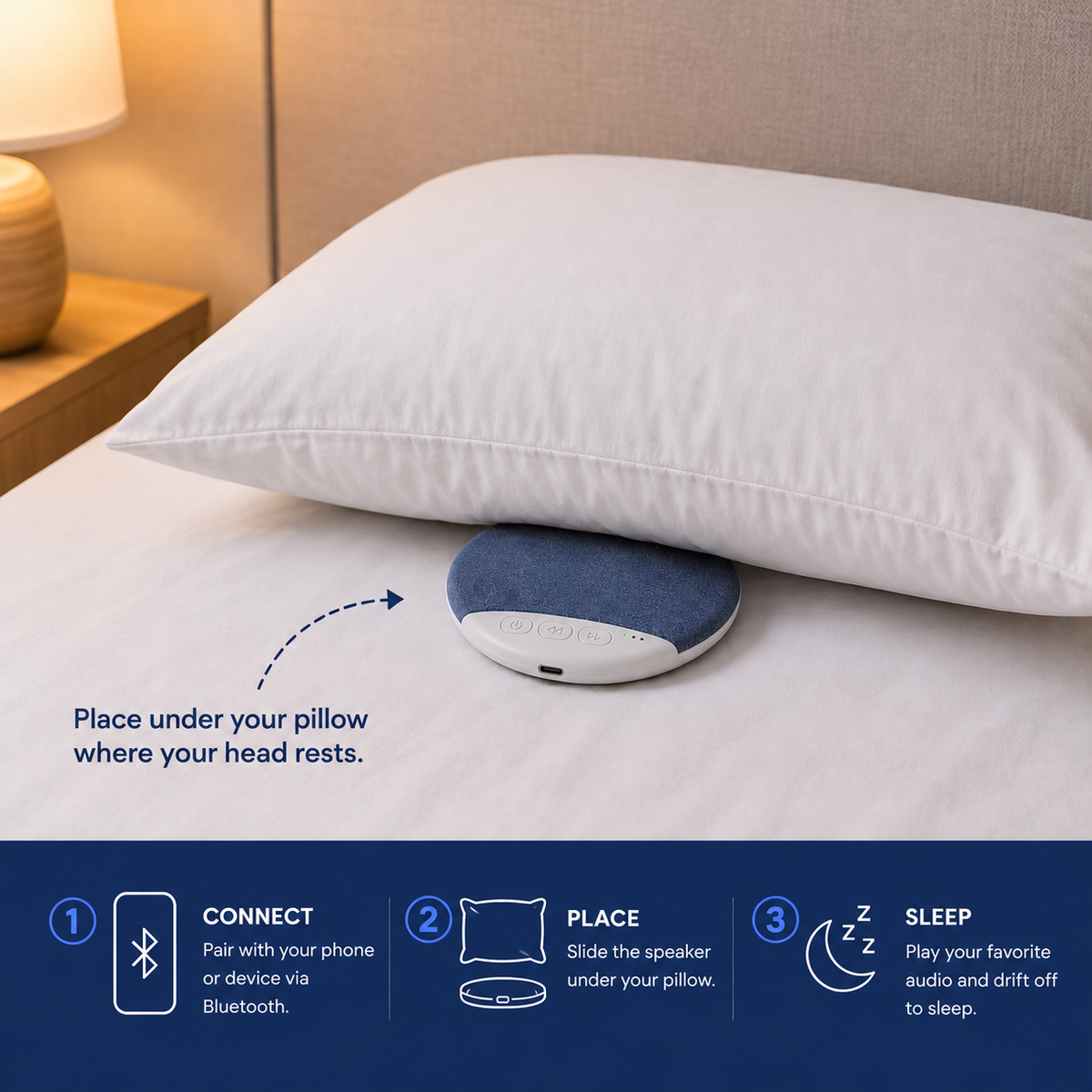 SleepSound™ Pillow Speaker