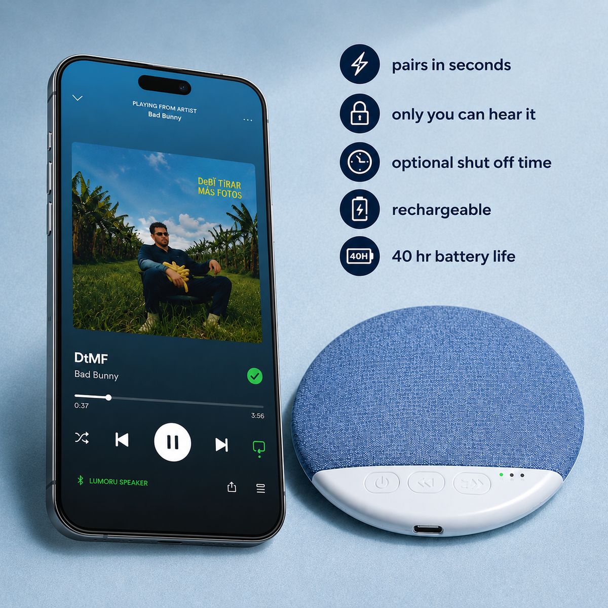 SleepSound™ Pillow Speaker